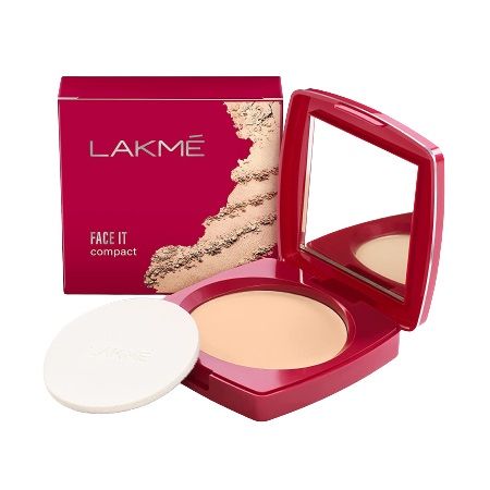Lakme Face It Compact Powder - Natural Cinnamon, 9g