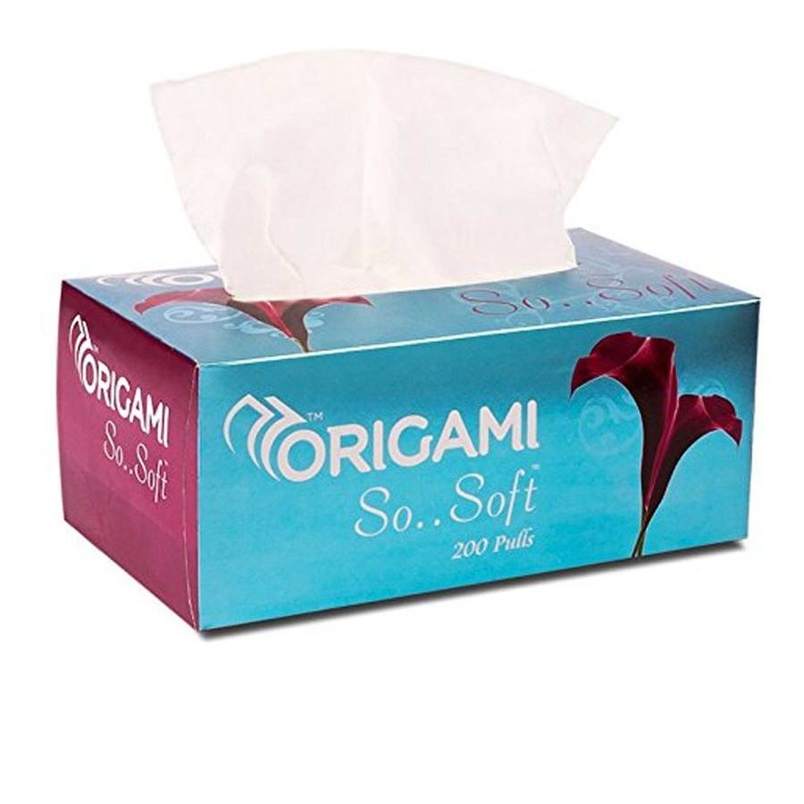 Origami So Soft Face Tissue Box - 2 Ply, 200 Pulls
