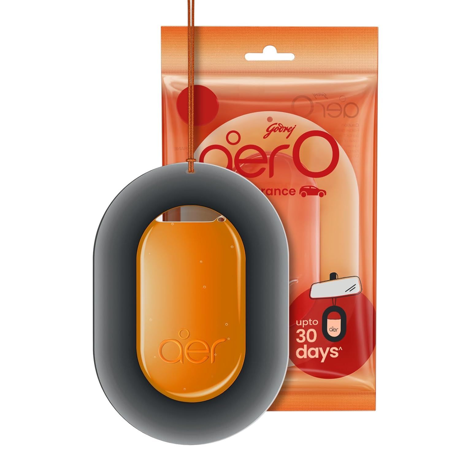 Godrej Aer O Hanging Car Air Freshener - Musk After Smoke, 7.5g