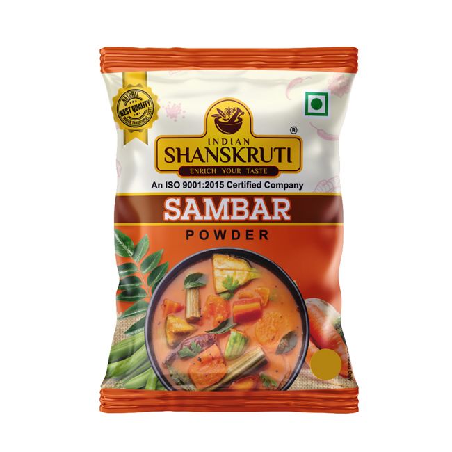 Indian Shanskruti Sambar Powder Pouch, 200g