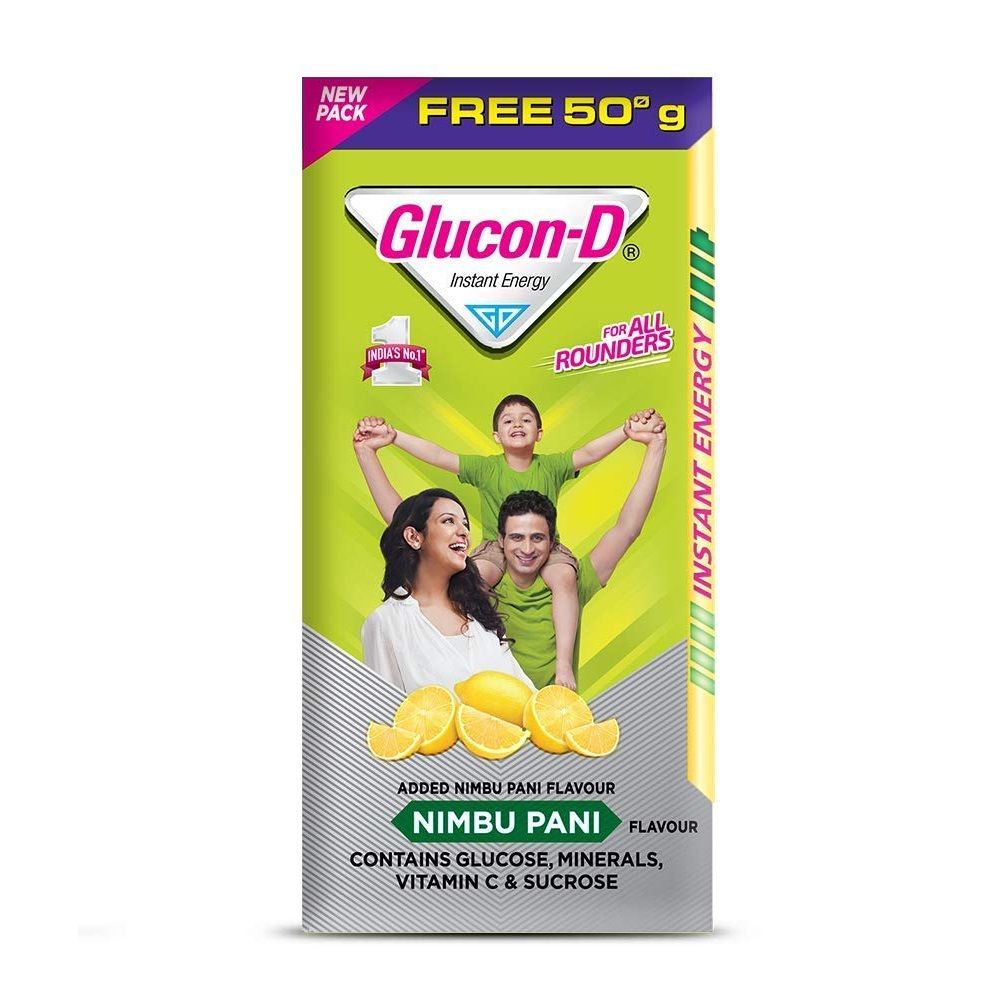 Glucon-D Instant Energy Drink - Nimbu Pani, 75g