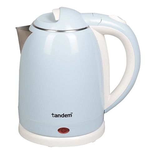 Stainless Steel Electric Kettle 1500W - White & Blue, 1.8L (1265008890)