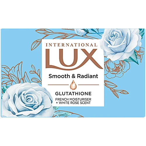 Lux Smooth & Radiant Bathing Soap - French Moisturiser & White Rose, 80g