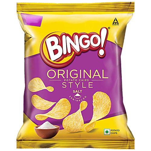 Bingo Original Style Salt Sprinkled Potato Chips, 21g