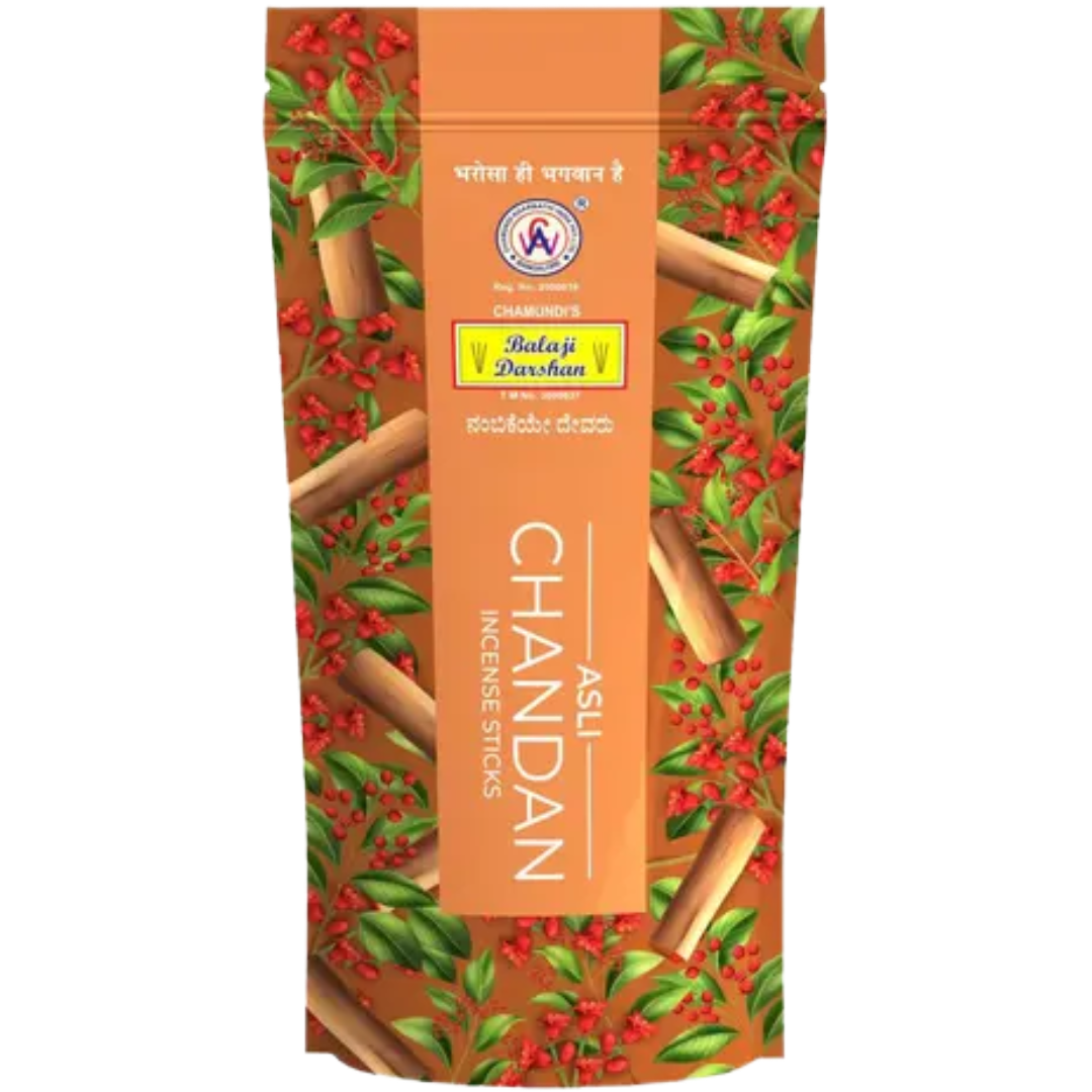 Balaji Darshan Asli Chandan Incense Sticks, 110g