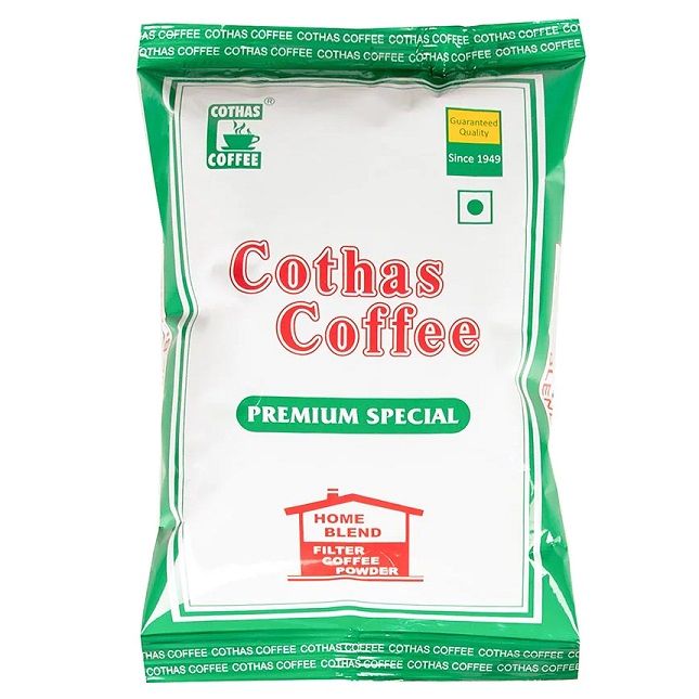 Cothas Filter Coffee Powder Pouch - Premium Special, 500ml (80% Coffee 20% Chicory)