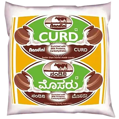 Nandini Curd Pouch - Plain, 500g