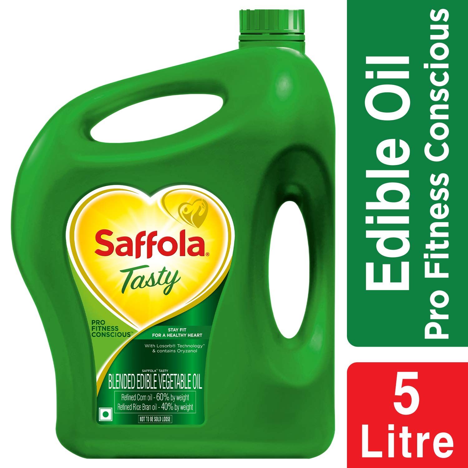 Saffola Tasty Edible Oil Can - Pro Fitness Conscious, 5L