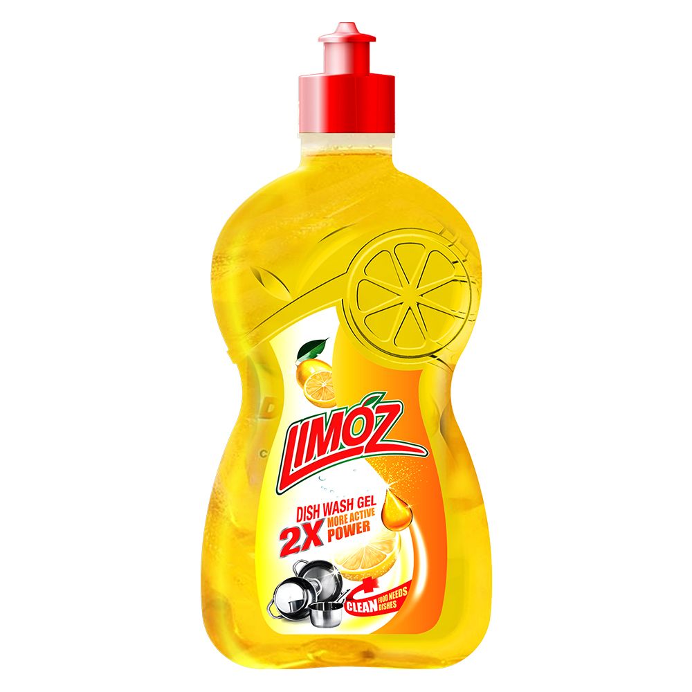 Limoz Dishwash Gel - Yellow, 500ml