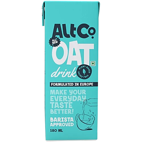 Alt Co Milk Tetra Pack - Oats, 180ml