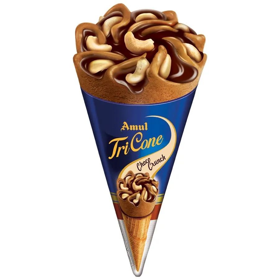 Amul Tricone Ice Cream - Chocolate, 120ml