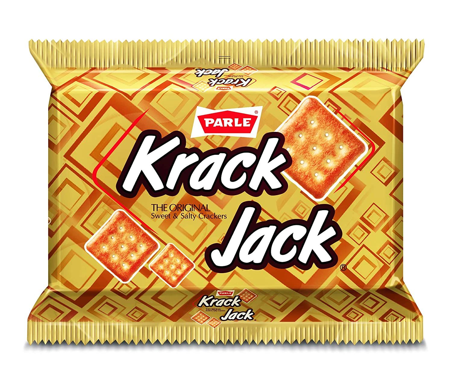 Parle Krack Jack Original Sweet & Salty Crackers Biscuit, 176.4g