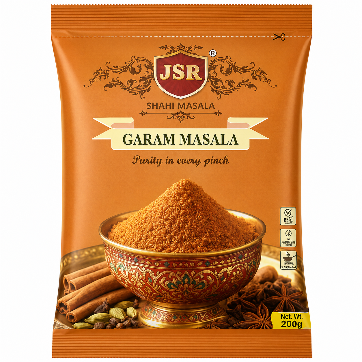 JSR Shahi Masala Garam Masala Pouch, 200g