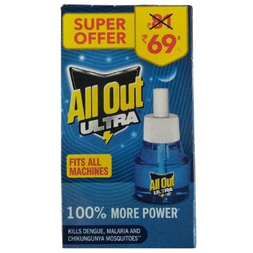 All Out Ultra Liquid Vaporizer Mosquito Repellent Refills, 45ml