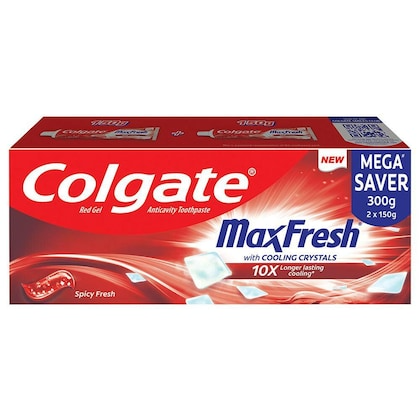 Colgate Maxfresh Red Gel Toothpaste, 150g (Set of 2)