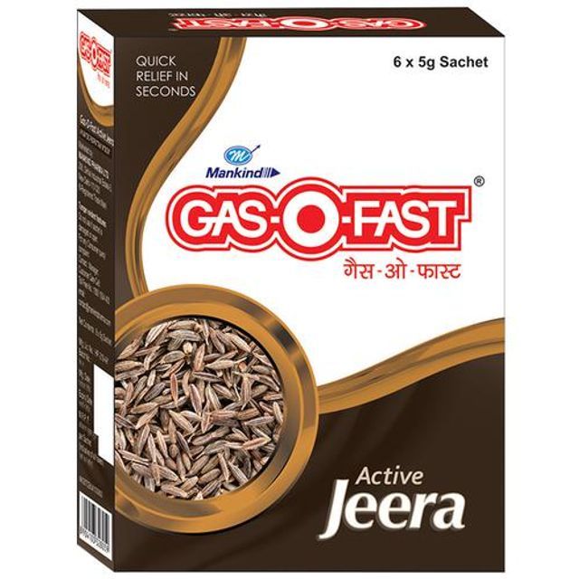 Gas O Fast Carton - Active Jeera, 5g (Set of 6)