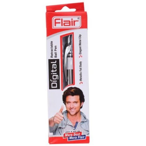 Flair Digital Retractable Ball Pen - Blue