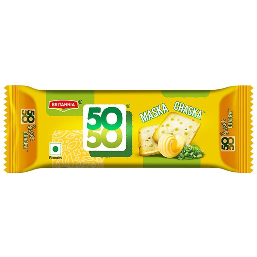 Britannia 50-50 Biscuit - Maska Chaska, 40.5g