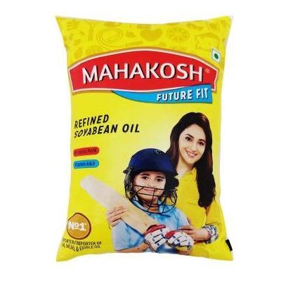 Mahakosh Soyabean Oil Pouch, 1l