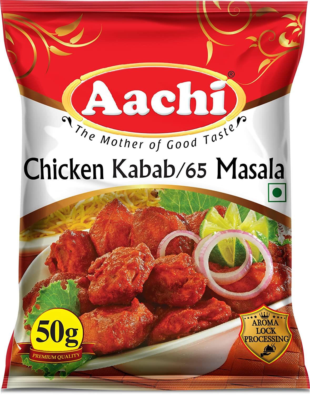 Aachi Chicken Kabab / 65 Masala Powder Pouch, 50g