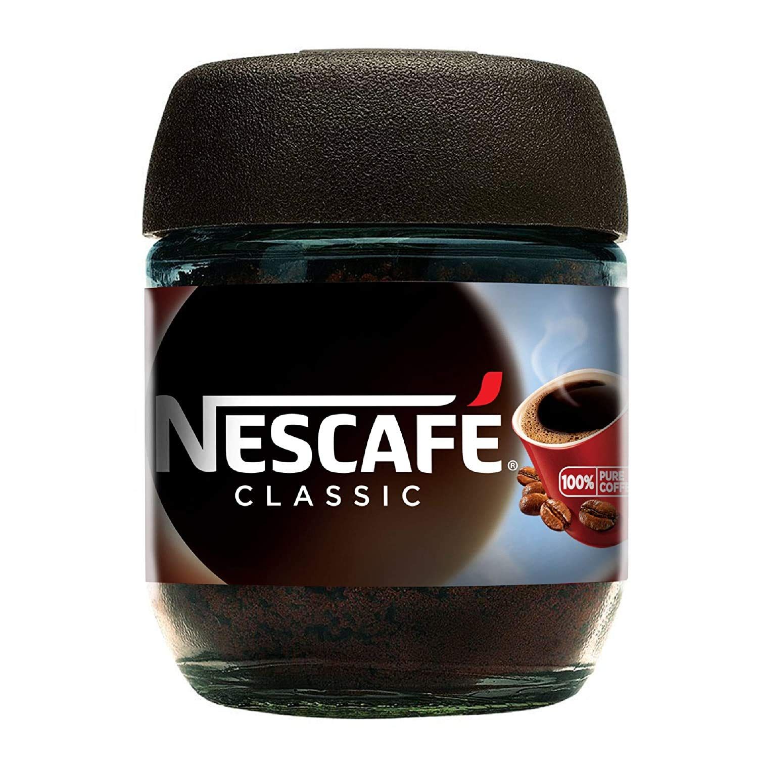 Nescafe 100% Pure Instant Coffee Powder Jar - Classic, 25g