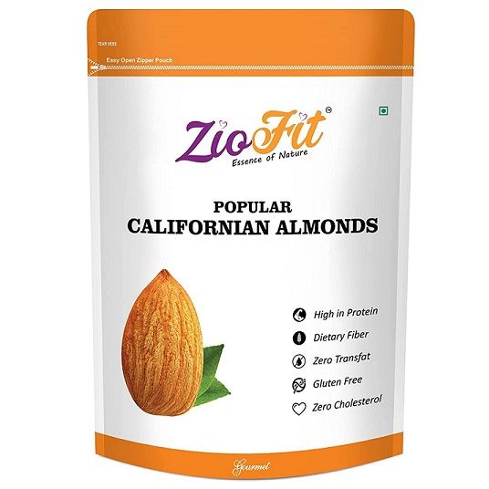 Ziofit Dry Fruits - Popular Californian Almonds, 500g