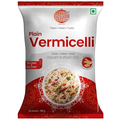 Bhagyalakshmi Vermicelli Pouch - Plain, 400g