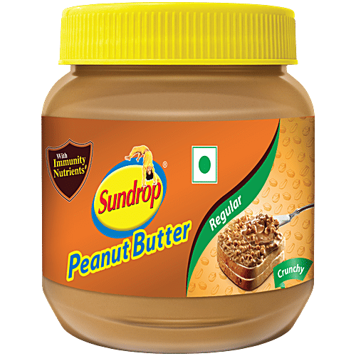 Sundrop Regular Peanut Butter Jar - Crunchy, 300g