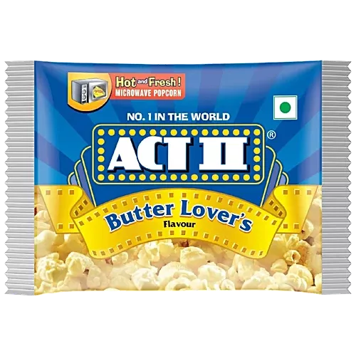 Act II Butter Lovers Microwave Popcorn, 99g