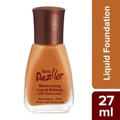 Eyetex Dazller Moisturizing Liquid Makeup Foundation - Soft Caramel R33, 12ml