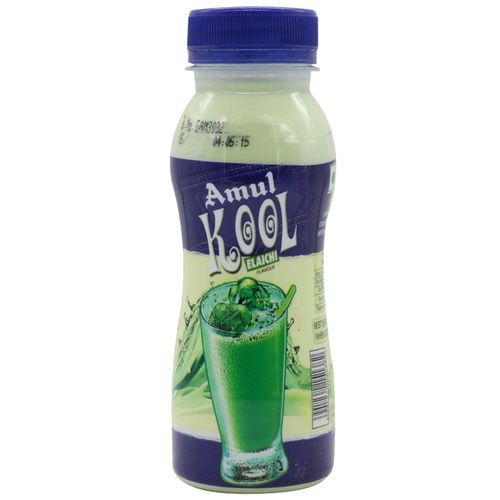 Amul Kool Flavoured Milk PET Bottle - Elaichi, 200ml