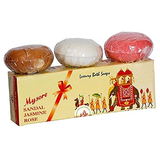 Mysore Sandal Soap - Sandal Jasmine & Rose, 450g