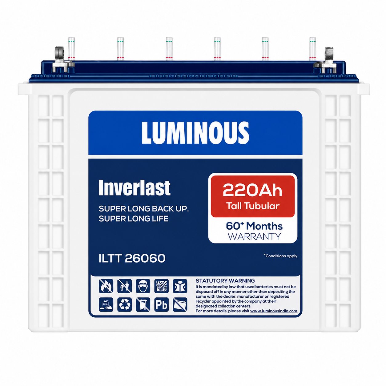 Luminous | Inverlast ILTT 28060 | Inverter Battery (250AH)