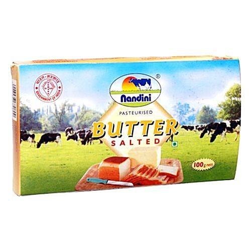 Nandini Pasteurised Butter Carton - Salted, 100g