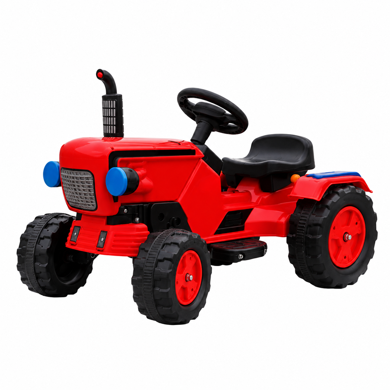 6V Single Motor Kids Ride-On Tractor - Red, 1pc
