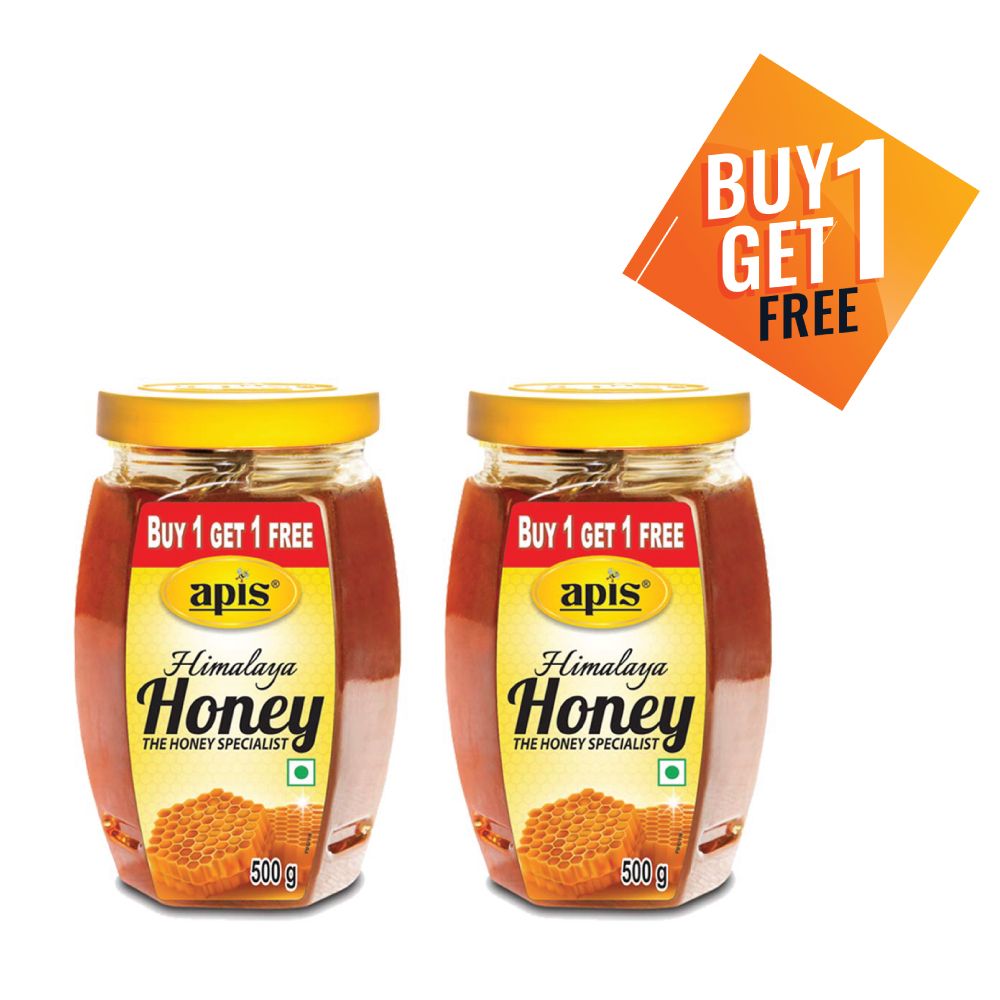 Apis Himalayan Honey, 500g (Buy 1 Get 1 Free)