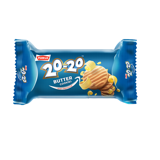 Parle 20-20 (Rs.5) Cookies - Butter, 35g