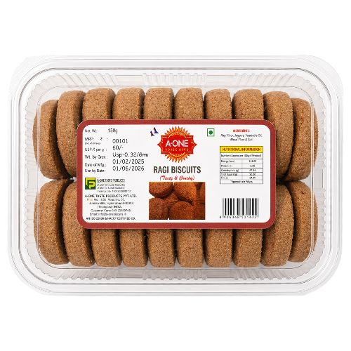 A-One Biscuit - Ragi, 250g