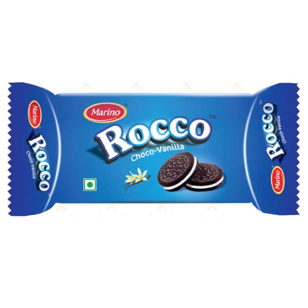 Marino (Rs.5) Rocco Cream Biscuit - Chocolate With Vanilla, 30g