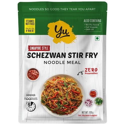 Yu Instant Hakka Noodles Sachet - Schezwan Stir Fry, 100g