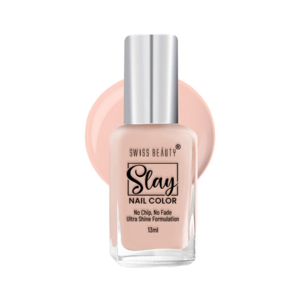 Swiss Beauty Slay Nail Color Shade No - 404 French Toast, 13ml