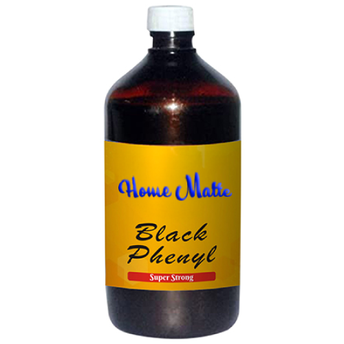 Home Matte Phenyl Bottle - Black, 500ml