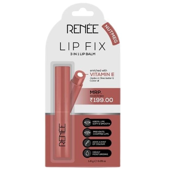 Renee Lip Fix 3 in 1 Lip Balm - 02 Nutmeg, 1.6g