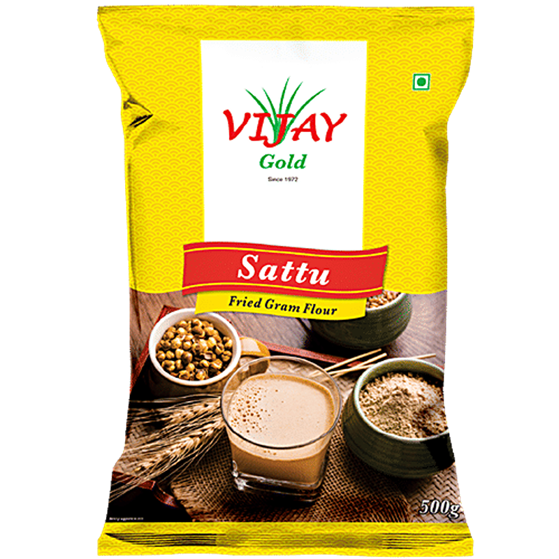 Vijay Gold Sattu Pouch, 500g