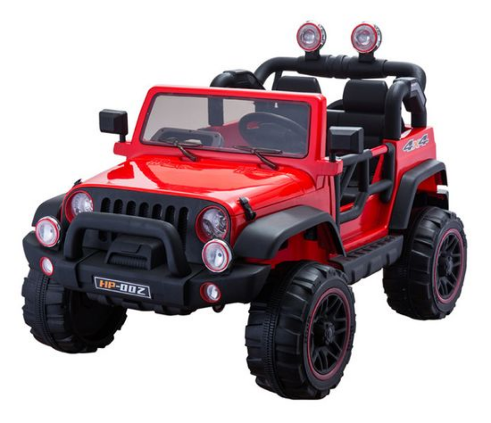 Red Jeep Ride-On Toy Car for Kids, 1pc