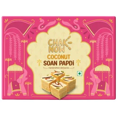 Chak Now Soan Papdi Carton - Coconut, 200g