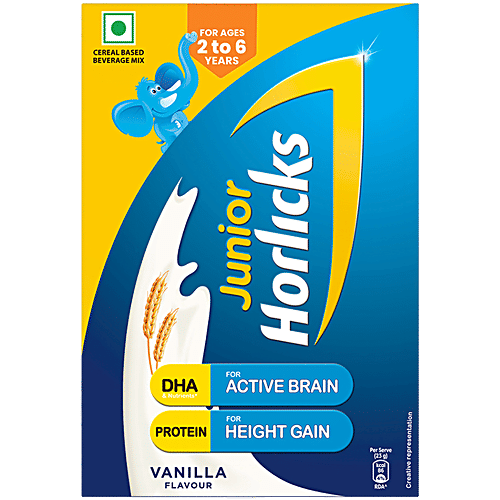 Horlicks Junior 2 to 6 Years Nutrition Drink - Vanilla, 500g