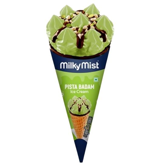 Milky Mist Capella Cone Ice Cream - Pista Badam, 90ml