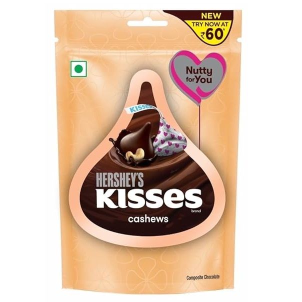 Hershey's Kisses Chocolate - Cashew, 33.6g