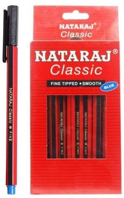 Nataraj Classic Ball Pen - Blue (Set of 100)